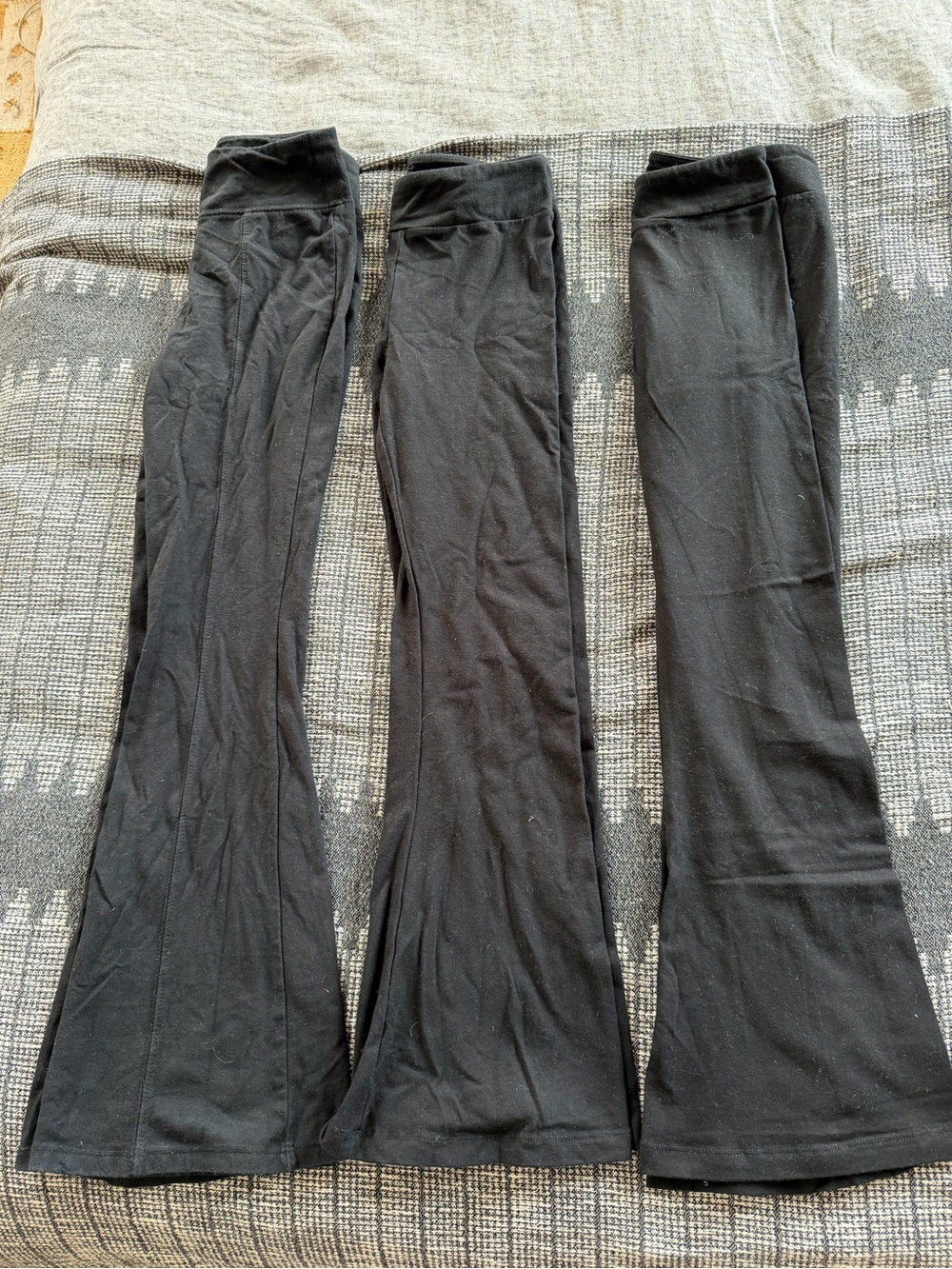 Cat & Jack Black Flare Leggings Trio